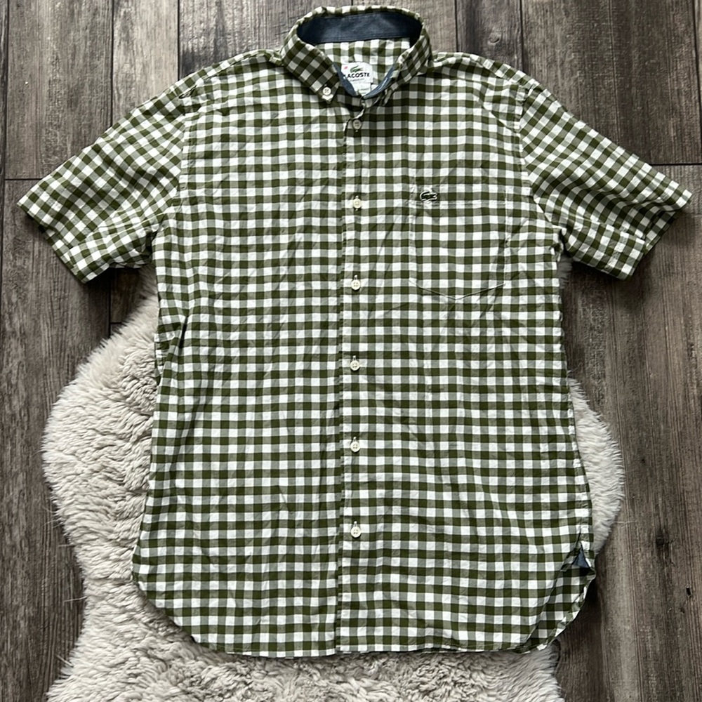 Lacoste Classic Fit Short Sleeve Button Down